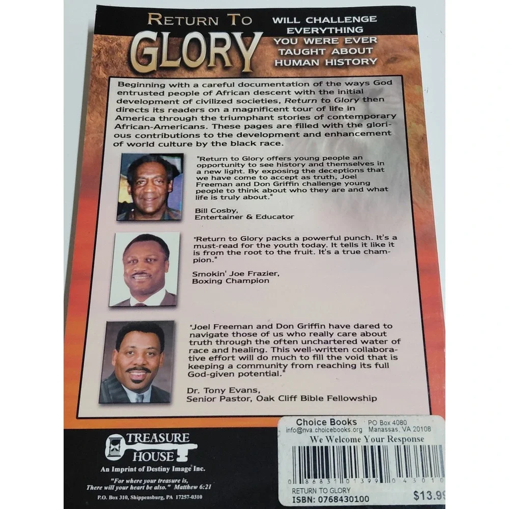 Return to Glory The Powerful Stirring of the Black Race Freeman Griffin 2003 PB